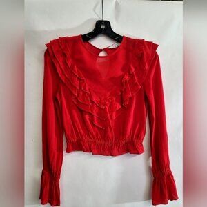 Other stories Ruffled long sleeves top